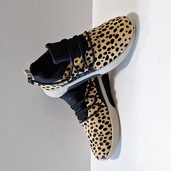 Mark Nason Mayfair Black Animal Print Slip-on Casual Tennis Shoe Sneakers Sz.6.5 - Picture 2 of 11